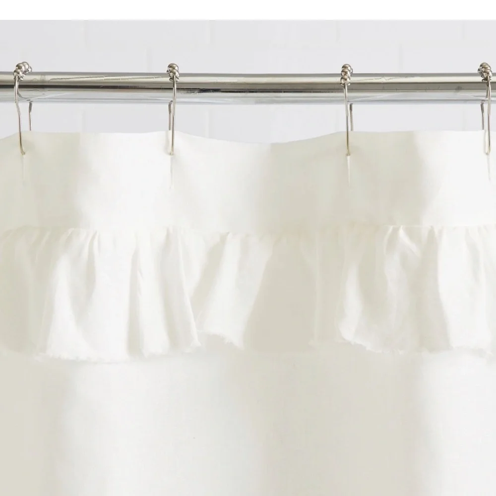 BUNDLE of Shower Curtain Rings Hooks - 3 Sets Black and Silver